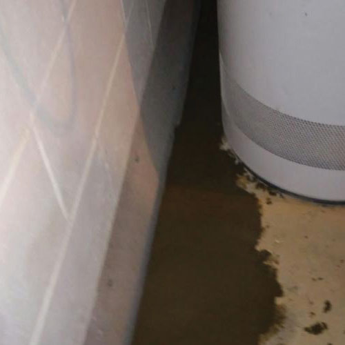 basement leaking by water heater