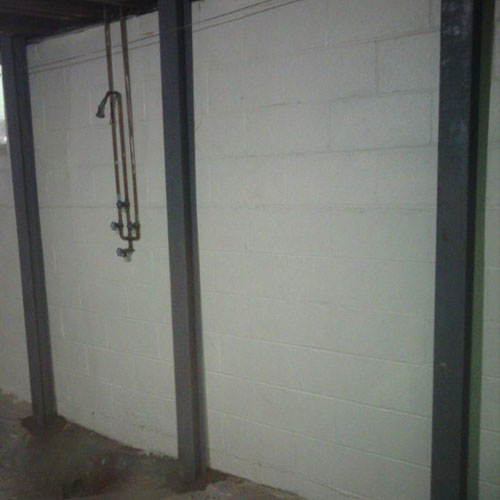 steel beams in basement 2