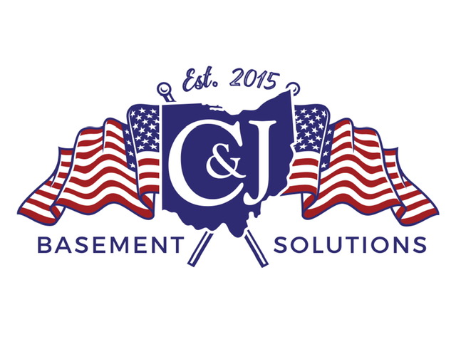 c and j basement solutions logo flag